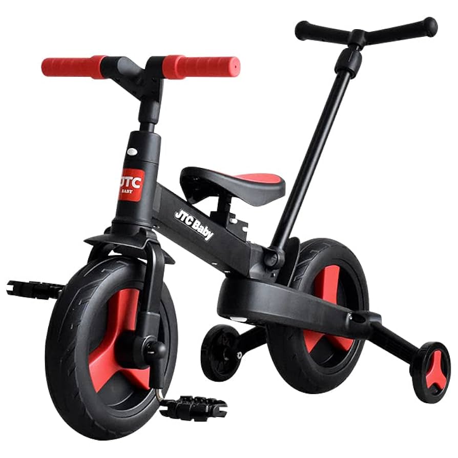 値下げ！キックバイク＆三輪車 Amazon.co.jp: JTC ポータブルマルチキックバイク レッド [並行